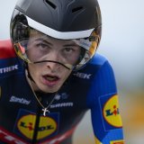 Mattias Skjelmose a gagné la 6e étape de Paris - Nice KEYSTONE/AP/DANIEL COLE